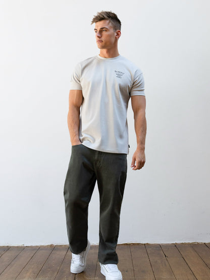 Monaco Relaxed T-Shirt - Stone Grey
