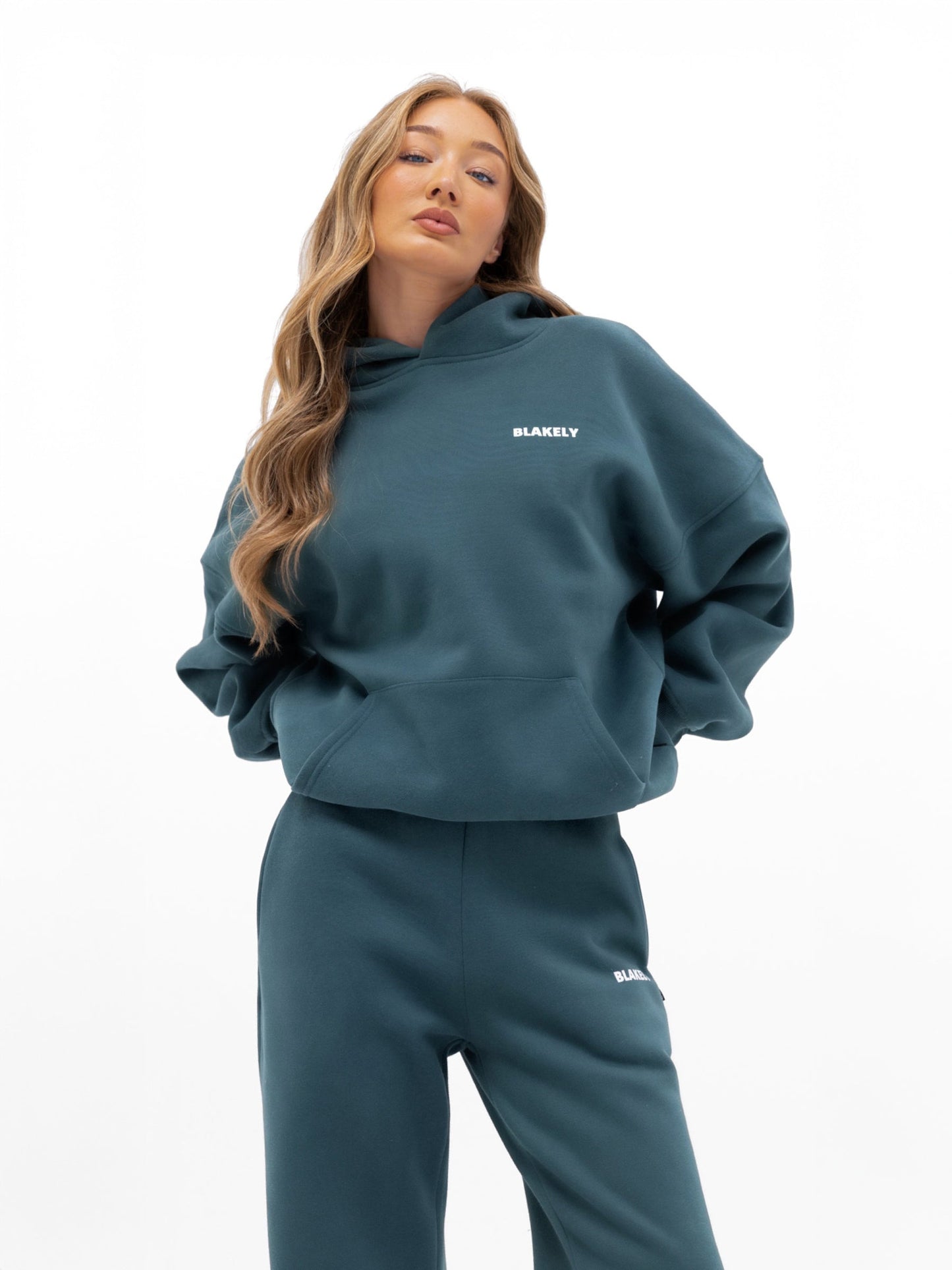 Amelie Oversized Hoodie - Teal Green
