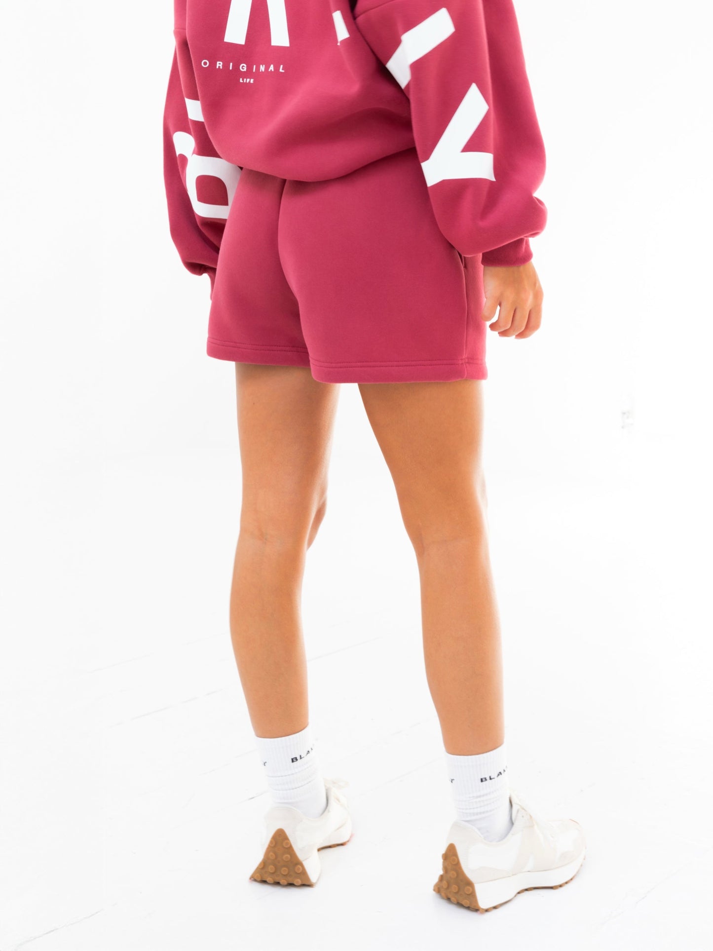 Isabel Jogger Shorts - Deep Pink