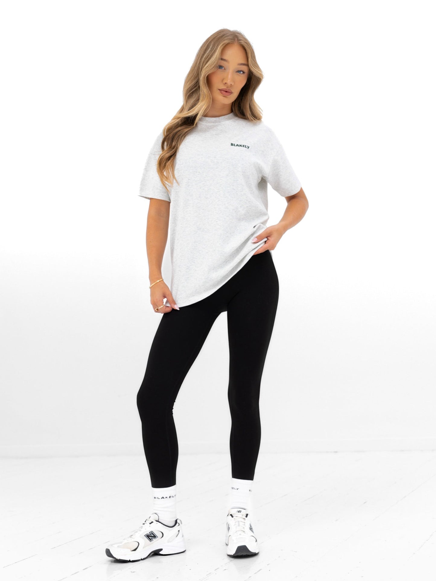 Amelie Oversized T-Shirt - Marl Grey