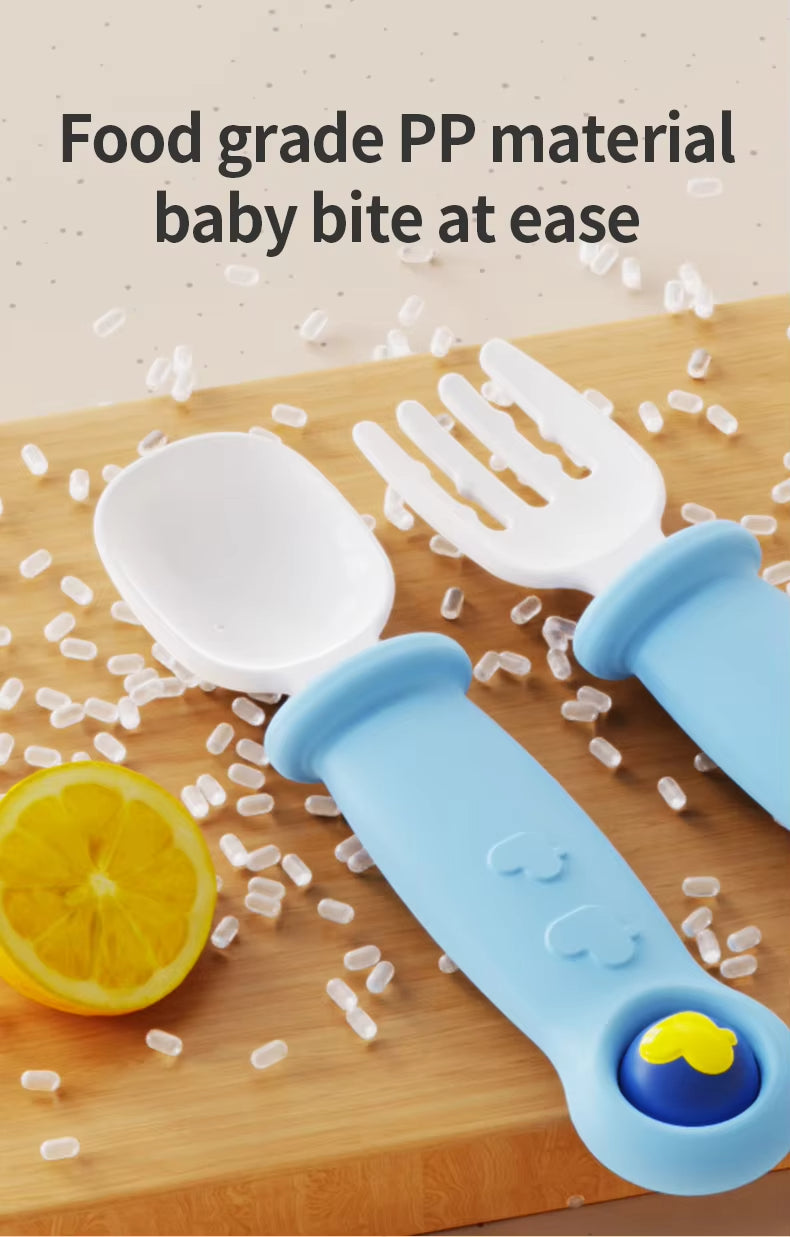Baby Pack Of 2 Silicone Spoon Feeding Set Yellow - Sunshine