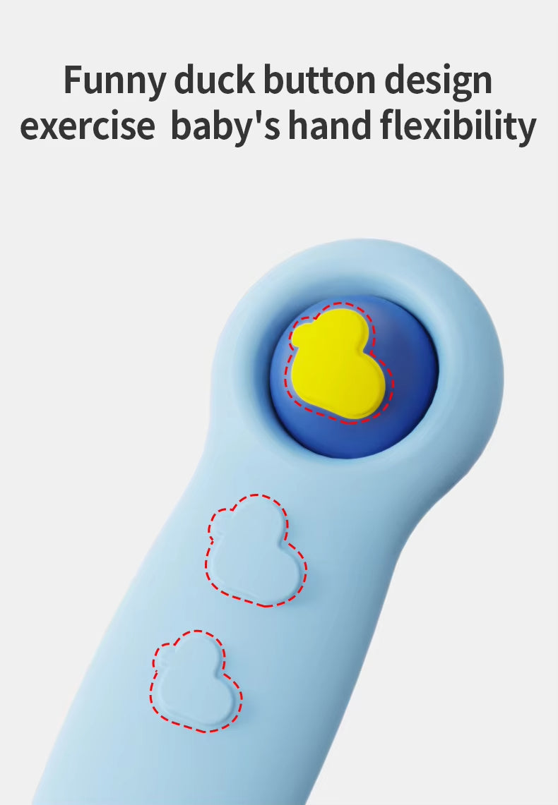 Baby Pack Of 2 Silicone Spoon Feeding Set Yellow - Sunshine