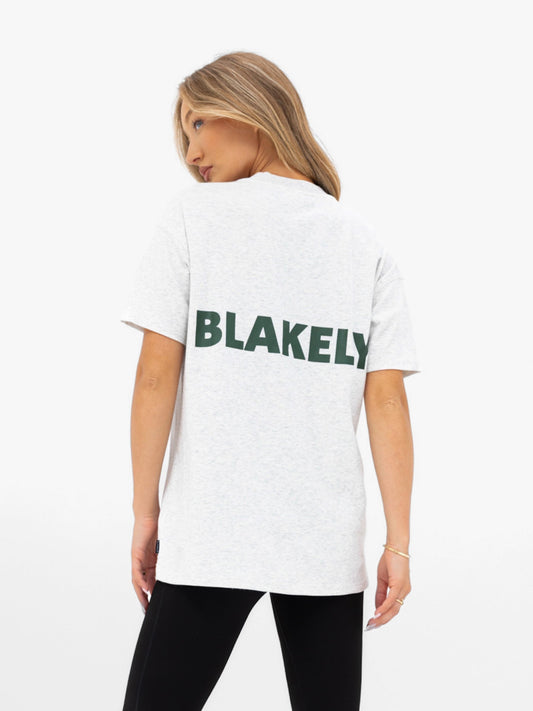 Amelie Oversized T-Shirt - Marl Grey